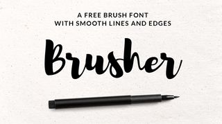 Free font: Brusher