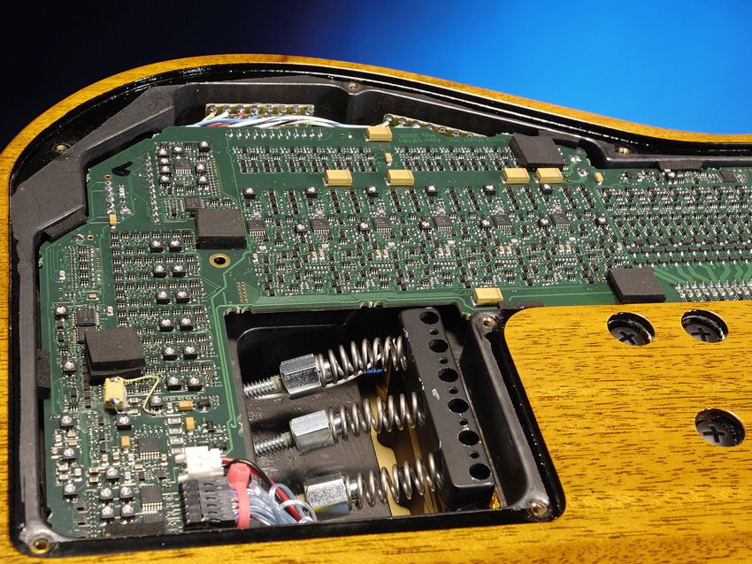 Just a little bit of circuitry then? Best keep the backplate on...