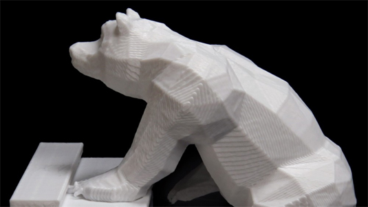 3D printed bear GIF