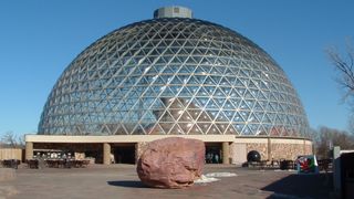 The glass dome at Omaha's Henry Doorly Zoo and Aquarium, Nebraska