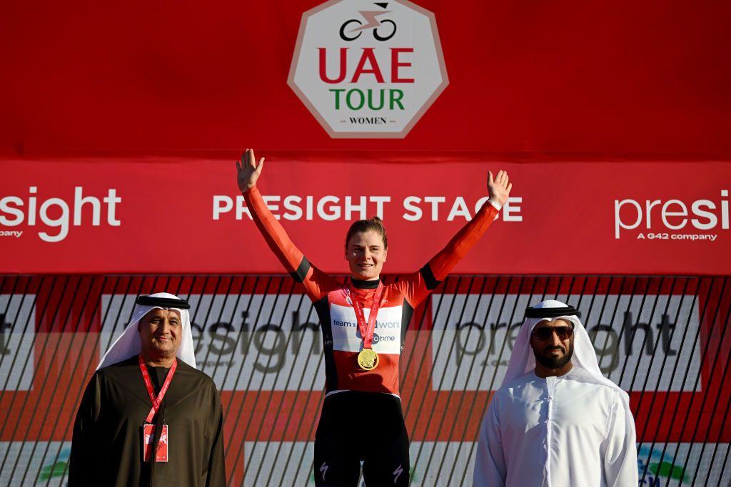 Lotte Kopecky (SD Worx-ProTime) takes over the red leader&rsquo;s jersey