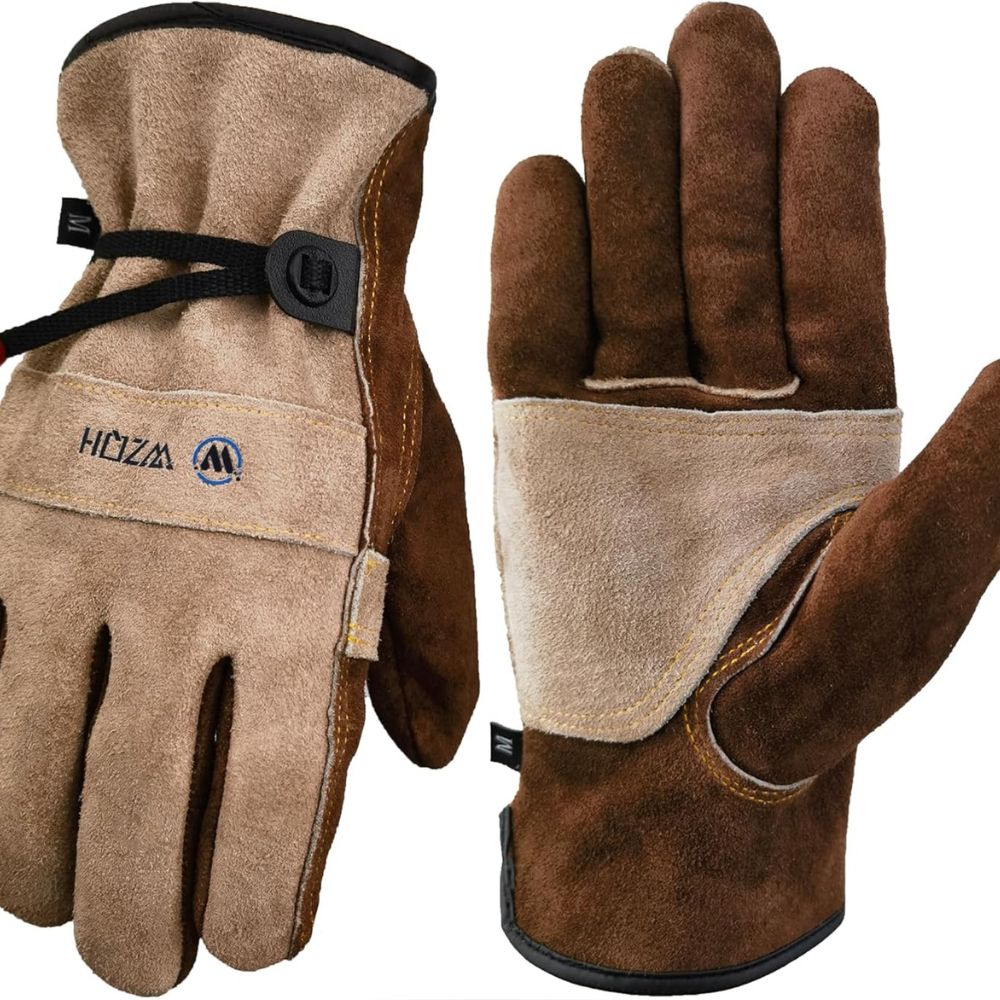 WZQH Leather Work Gloves for Men or Women