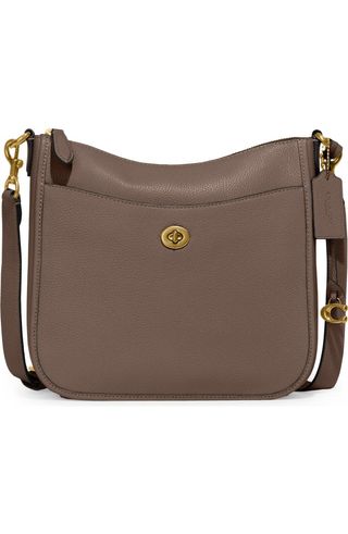 Chaise Pebbled Leather Crossbody Bag