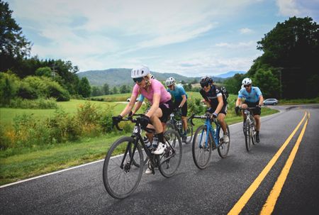 Sarah Max during 129.5-mile Belgian Waffle Ride North Carolina 2022