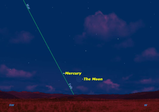 Mercury in Night Sky