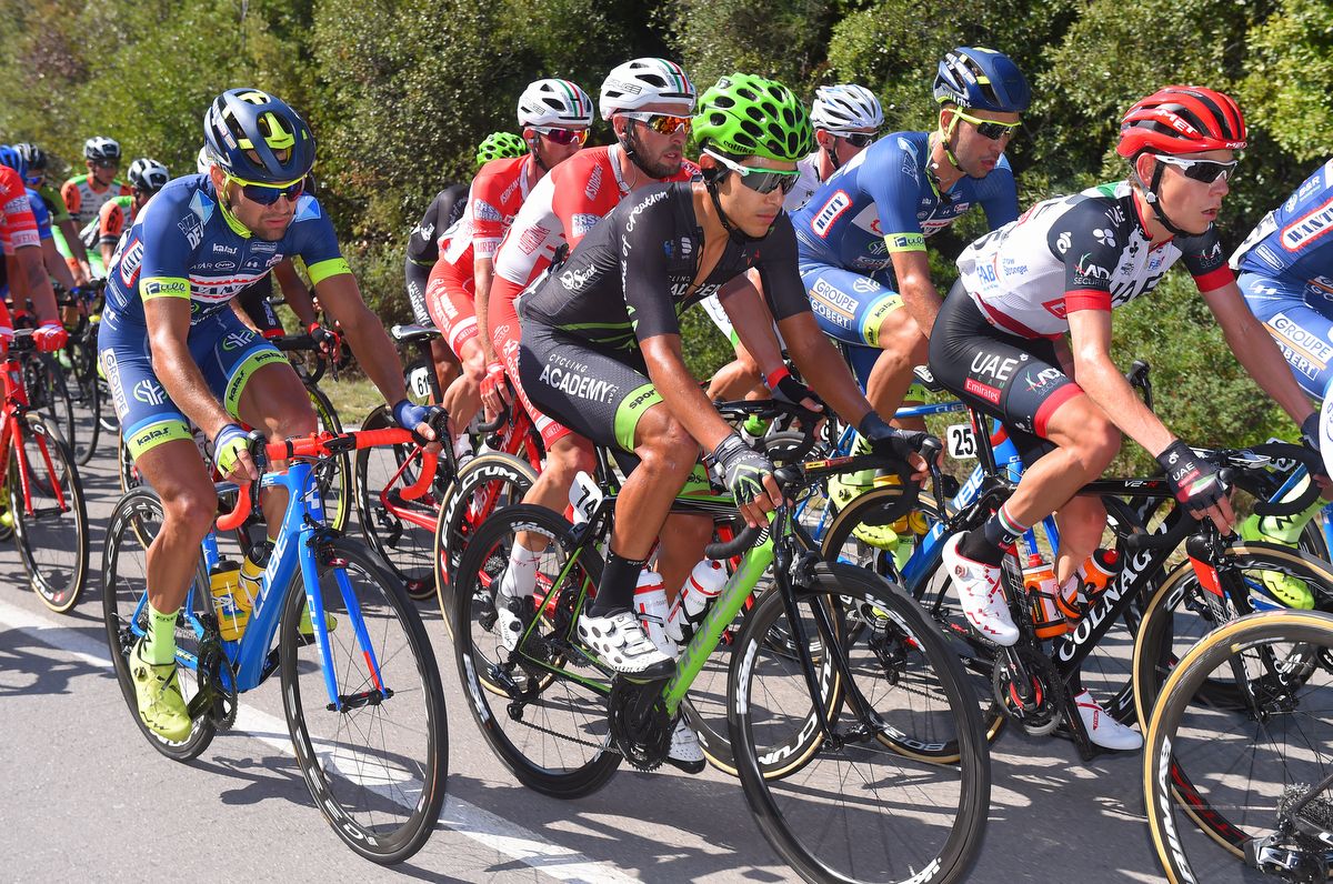 Louis Meintjes (UAE Team Emirates) in the bunch