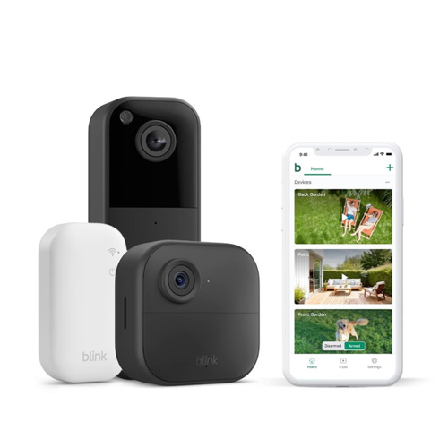Outdoor 4 Camera + Blink Video Doorbell