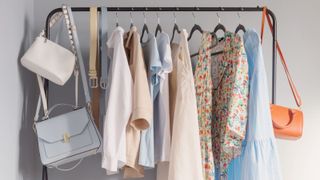light colored summer clothes