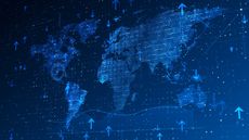 World map overlaid with financial data signifying bond markets