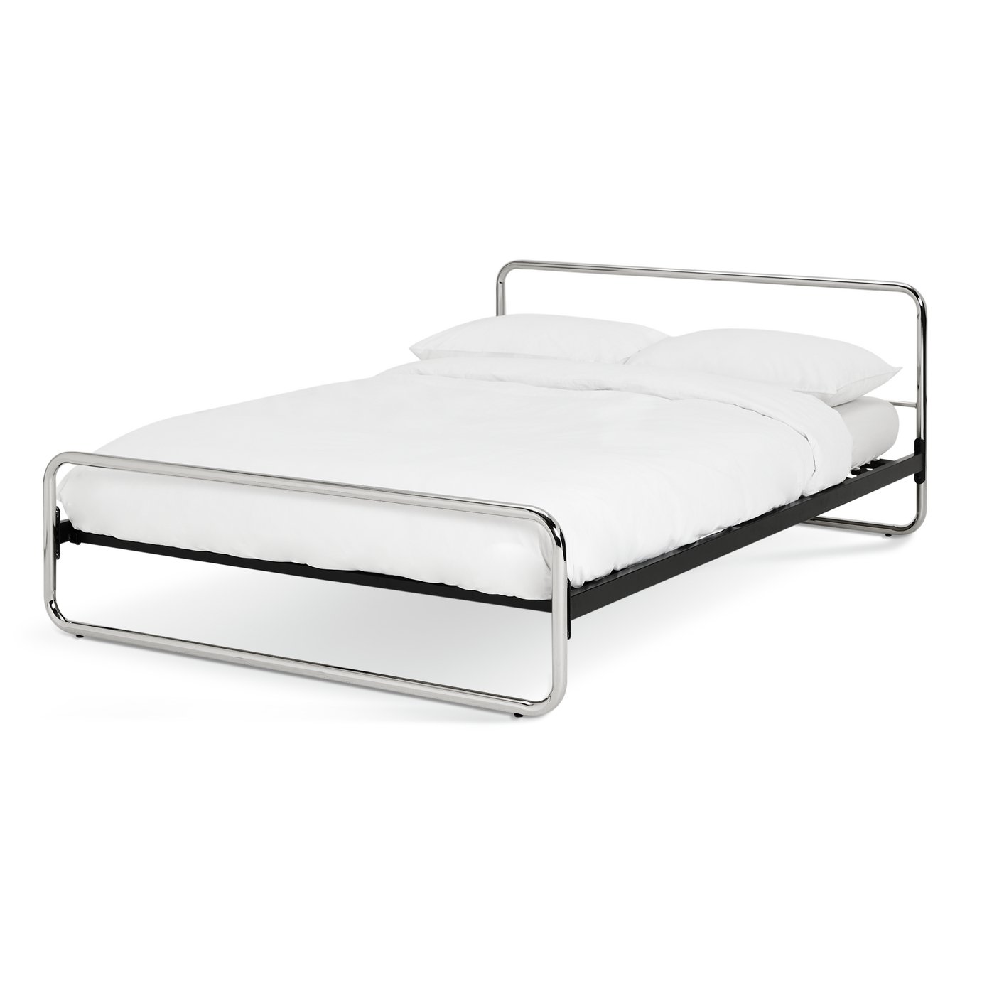 Habitat Albers Steel Double Bed Frame - Nickle