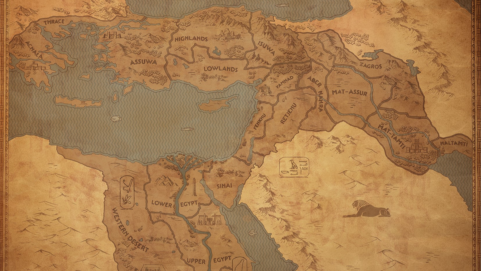  Total War: Pharaoh's big free update map is far, far larger than I would have thought 