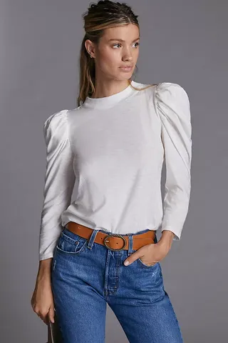 Nation Ltd Zeta Puff-Sleeve Top