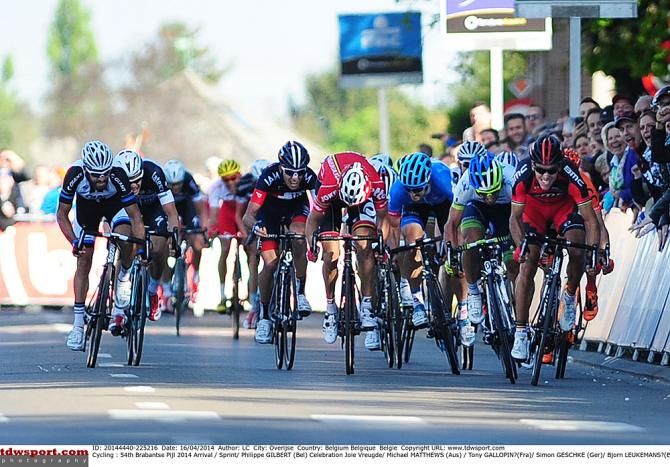 The sprint for the win in Brabantse Pijl opens up...