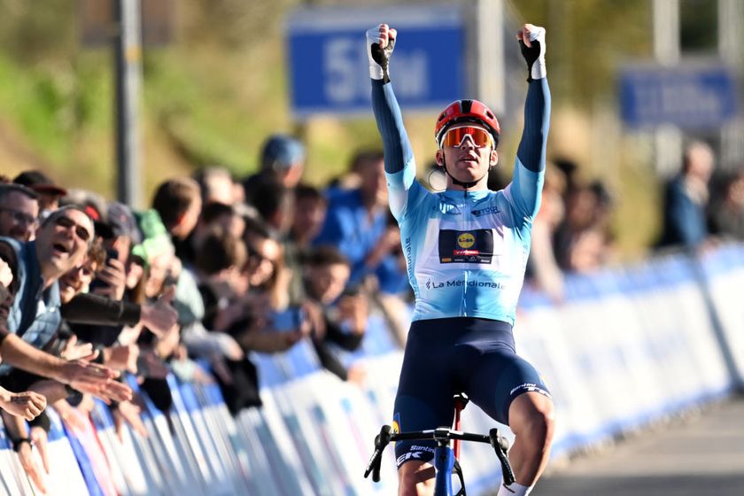 Mads Pedersen enjoys his first win of 2025 at the Tour de Provence