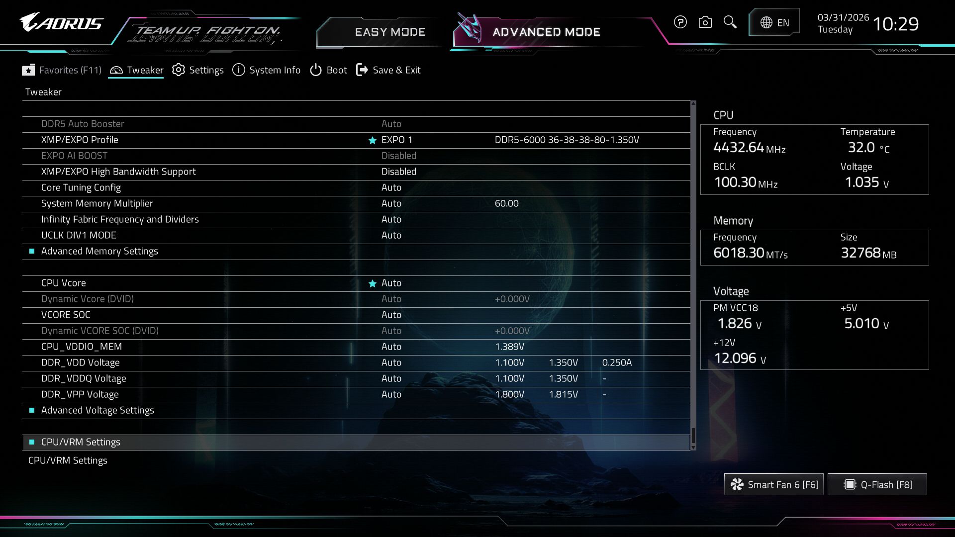 Gigabyte X870E Aorus Xtreme X3D AI Top - BIOS