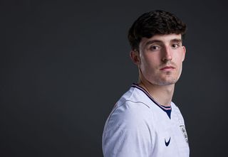 Tino Livramento #12 of England during the official FIFA World Cup 2026 portrait session on June 08, 2026 in Palm Beach, Florida.
