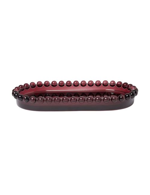 Textured Glass Mulberry Tray