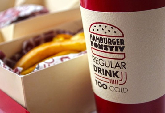 burger typography branding
