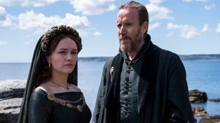 Olivia Cooke and Rhys Ifans in House of the Dragon