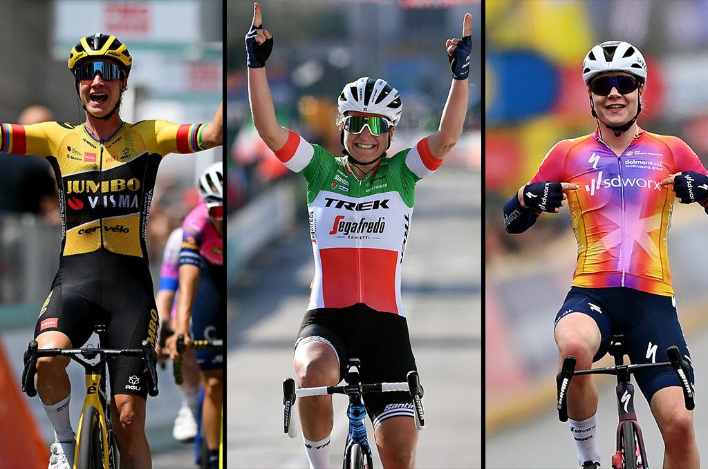 Marianne Vos, Elisa Longo Borghini and Lotte Kopecky