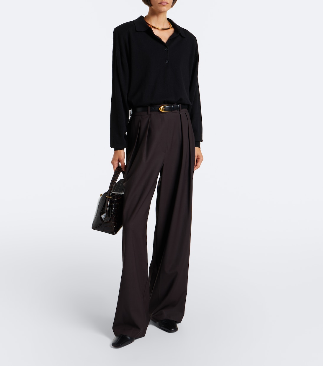 Ripley Pleated Wide-Leg Pants