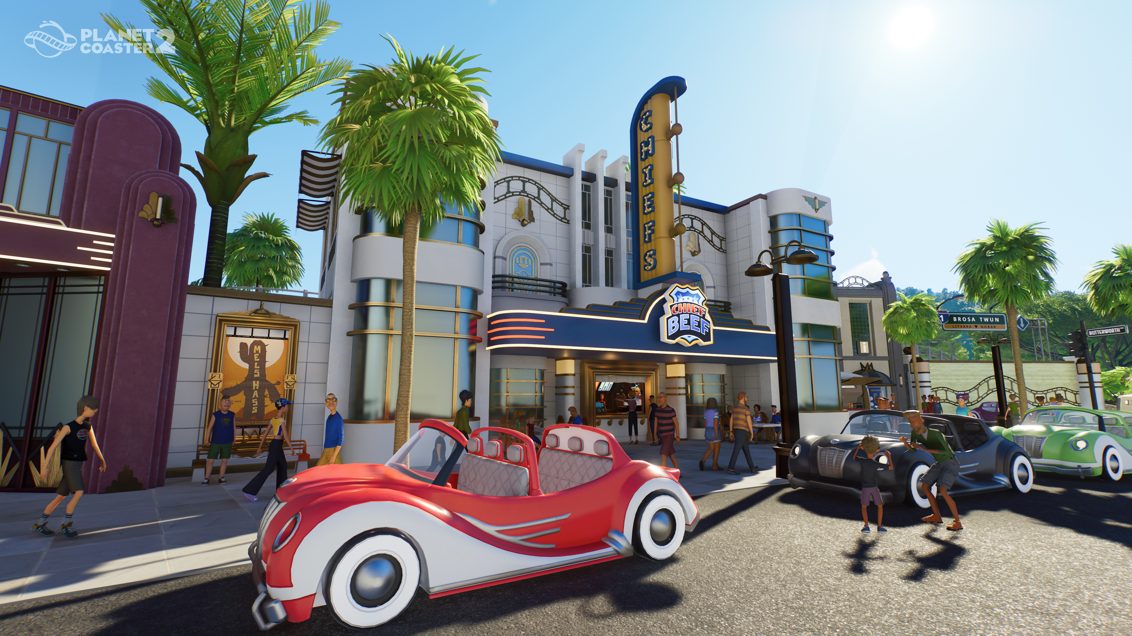 Screens from a roller coaster building game