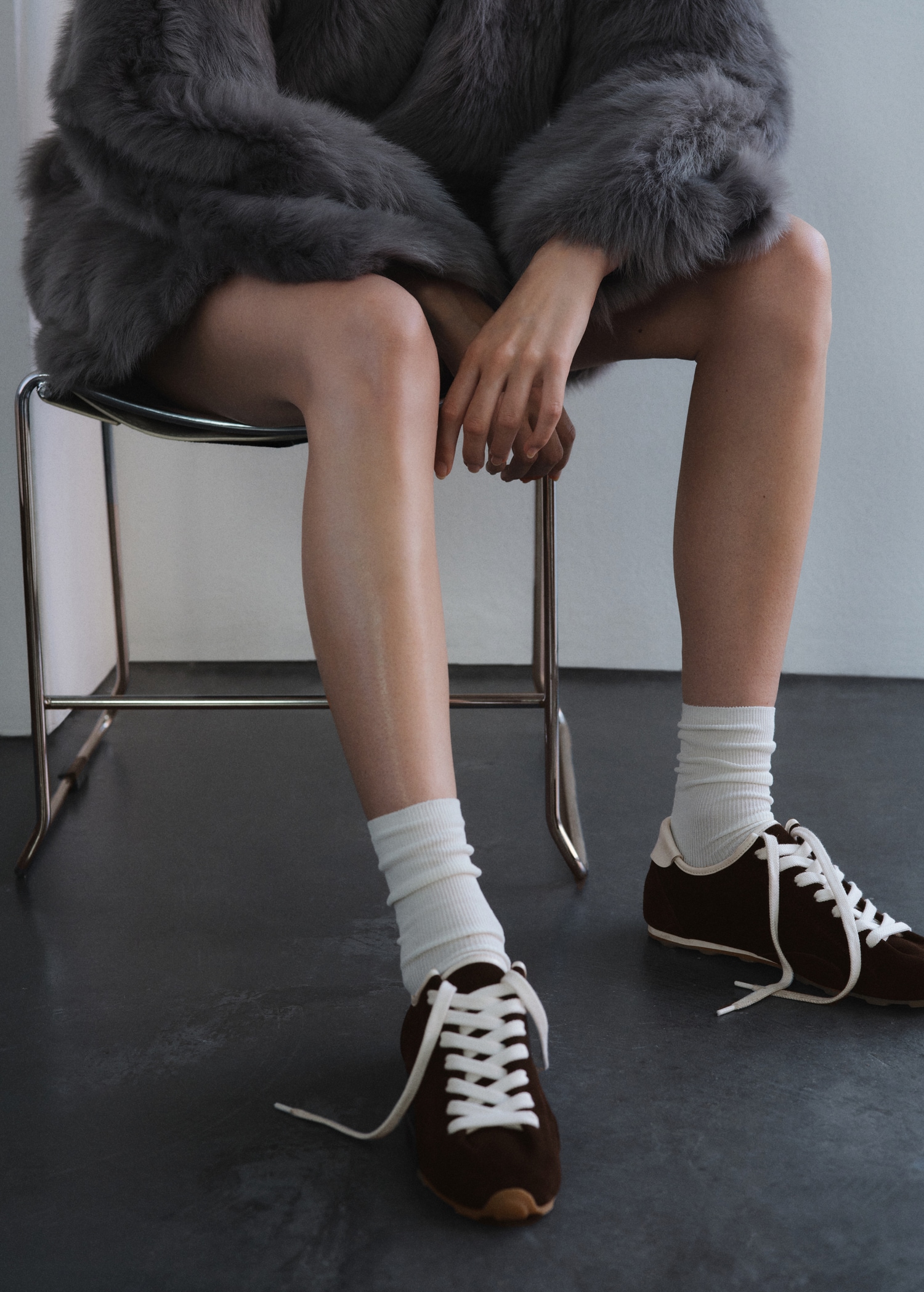 Suede Contrast Sneakers - Women | Mango Usa