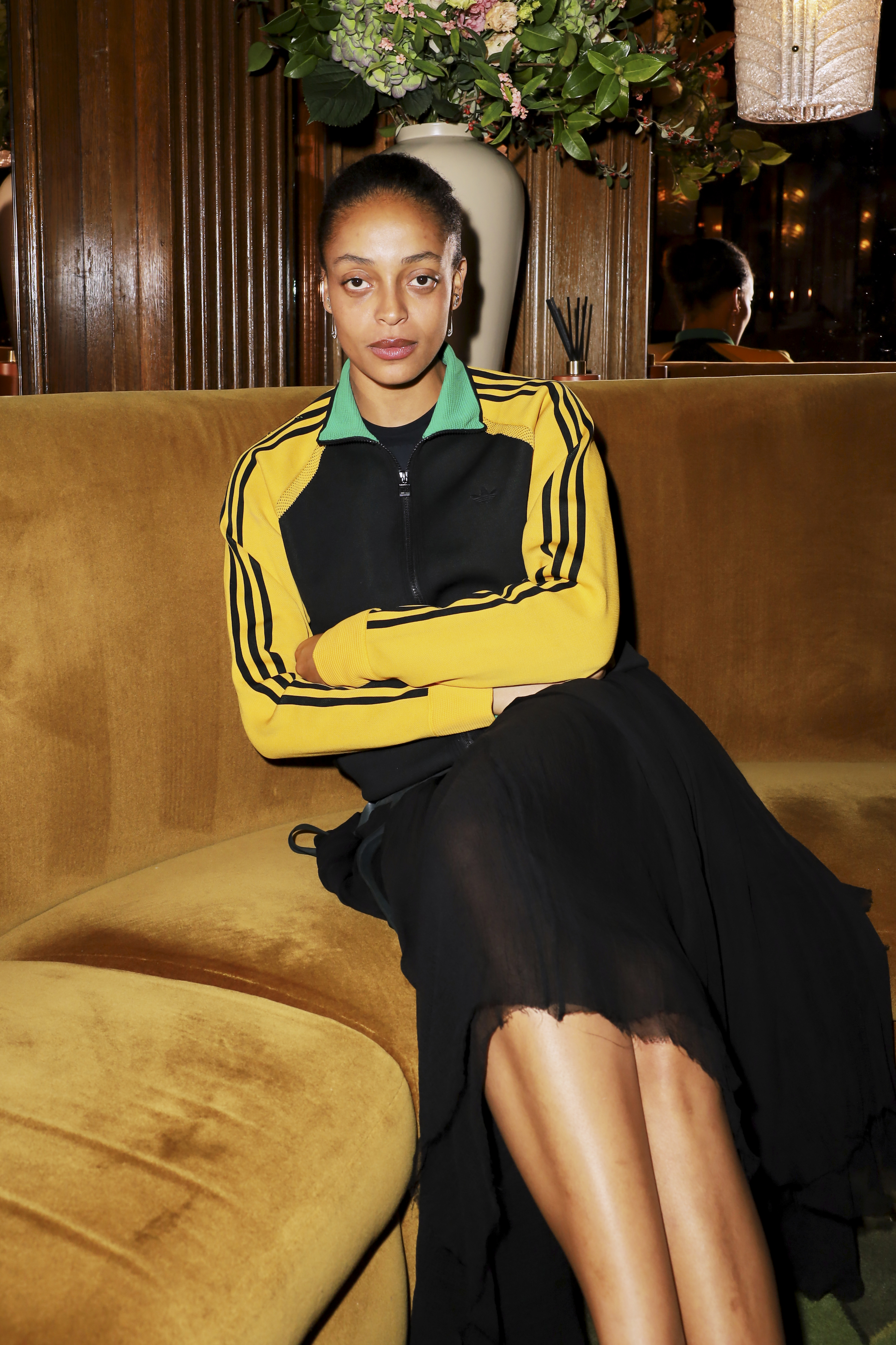 Kesewa Aboah attends the Katie Grand &amp;amp; Perfect Magazine X De Beers X Frieze Masters Dinner on October 15, 2025 in London, England