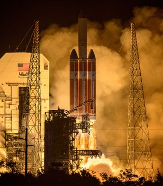 NASA’s Parker Solar Probe lifts off from from Cape Canaveral, Florida on a United Launch Alliance Delta IV Heavy rocket on Aug. 12, 2018, at 3:31 a.m. EDT (0731 GMT).