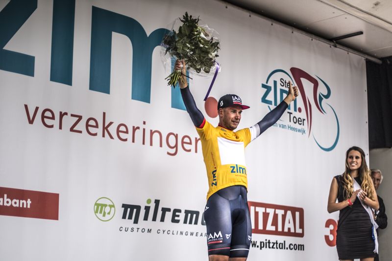 Roger Kluge (IAM Cycling) in the race lead
