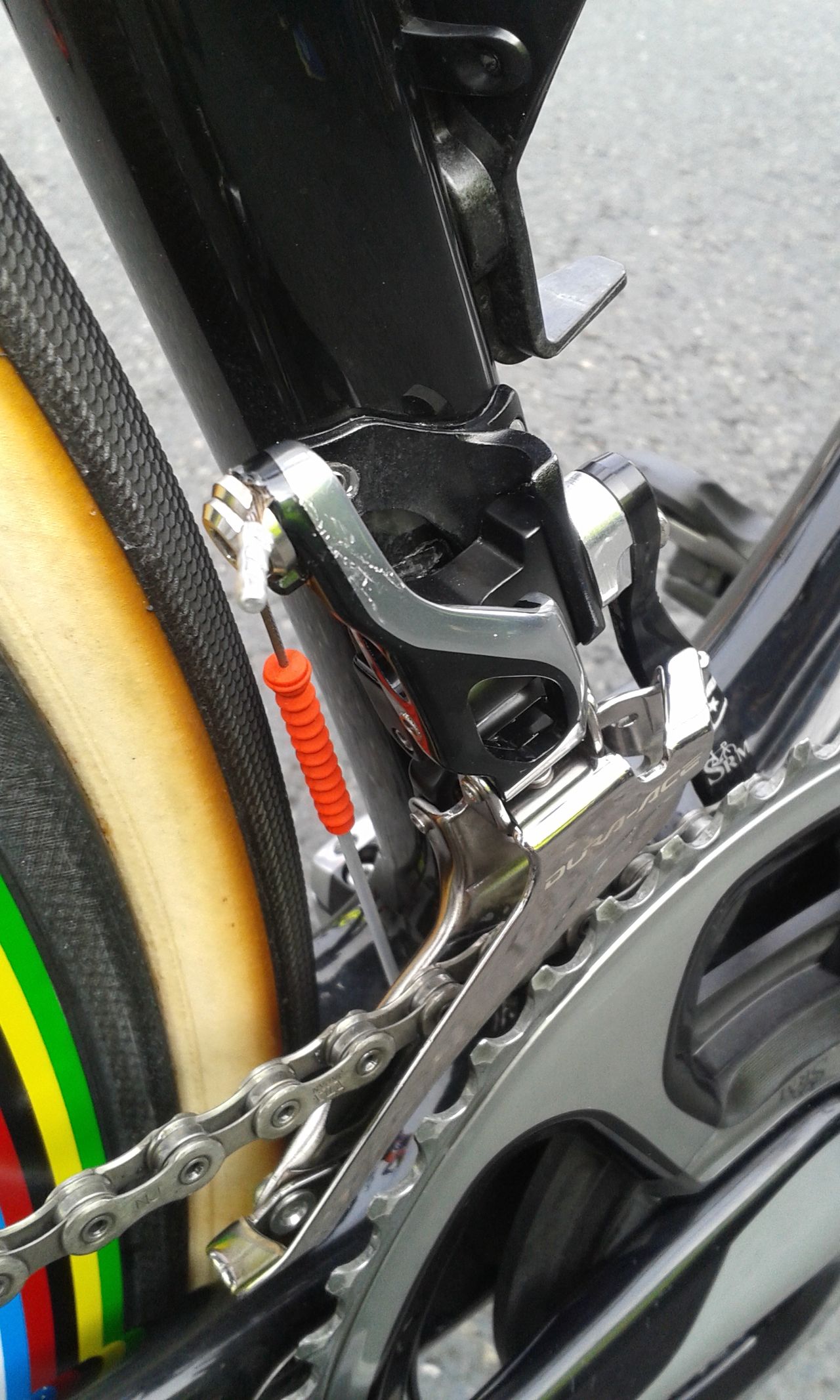 Peter Sagan has opted for a mechanical gear set-up