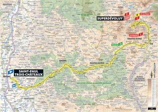 Recorrido de la etapa 17 del Tour de Francia 2024