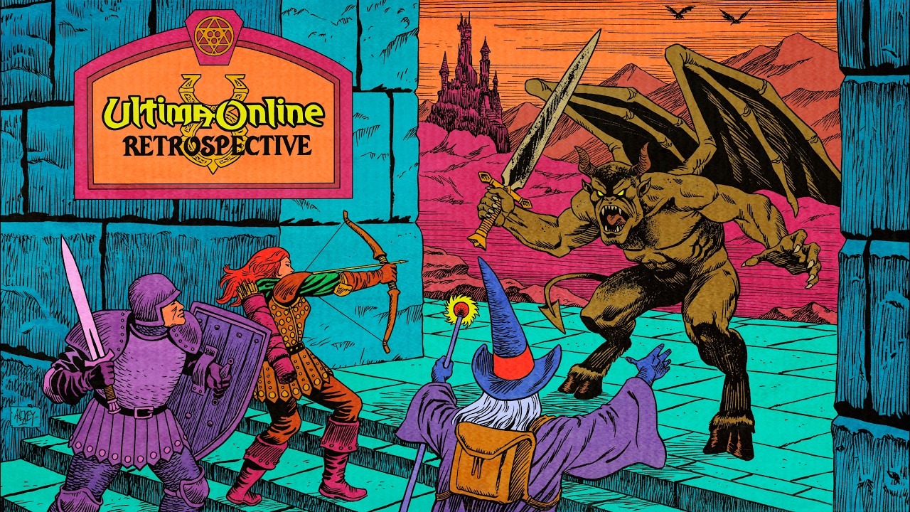 Ultima Online Retrospective thumbnail for Majuular's video series, by artist Alexey Gorboot