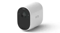 Arlo Essential Spotlight camera on white background