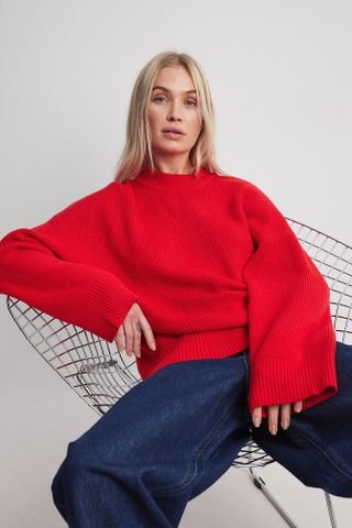 NA-KD, Round Neck Knitted Sweater