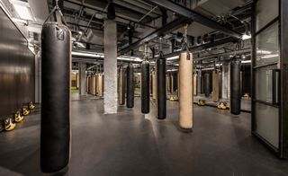 Kickboxing, boxing and mixed martial arts take place in the Fight studio.