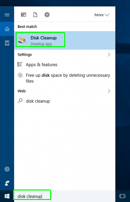 disk cleanup