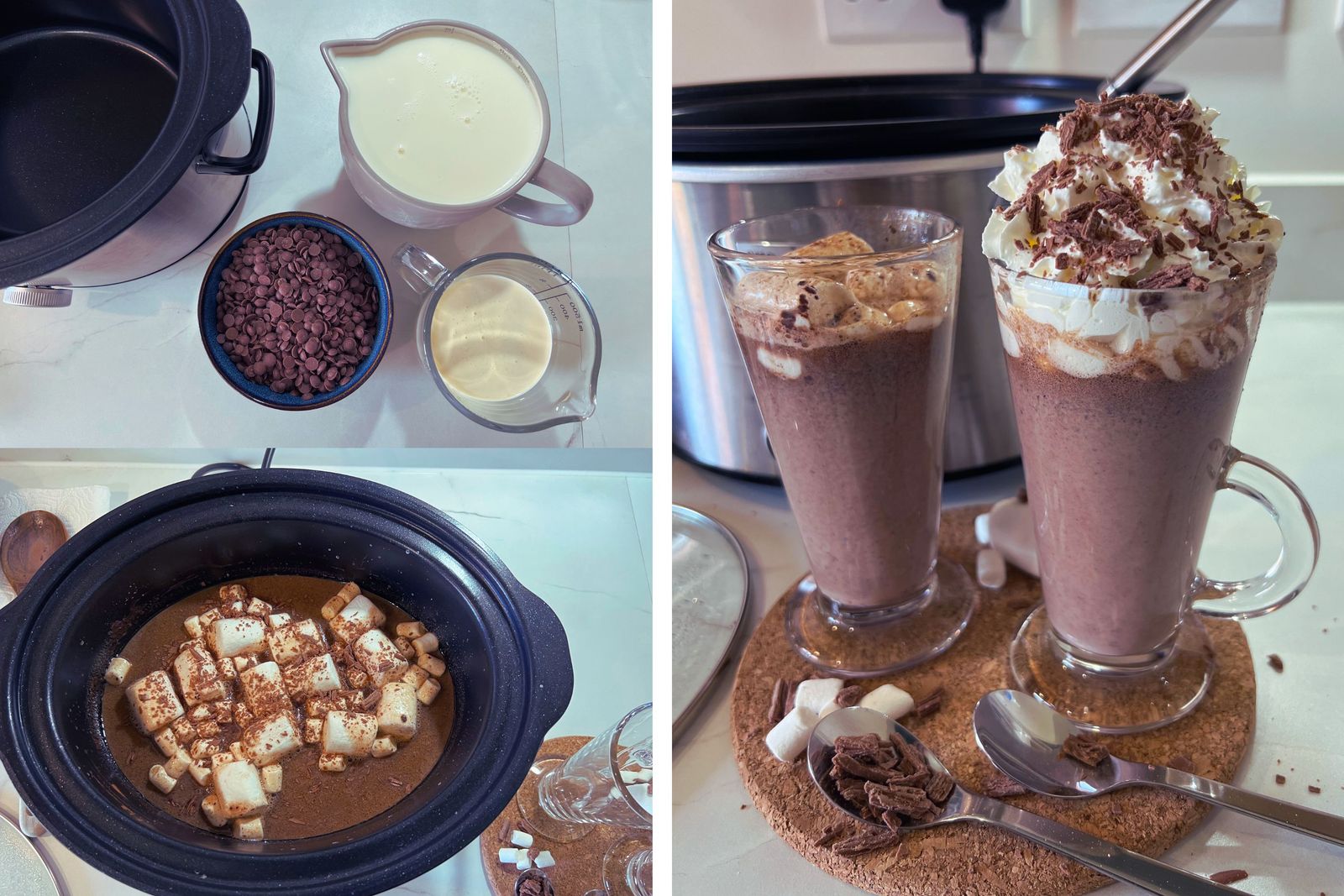 How to make hot chocolate in a slow cooker with easy stepbystep