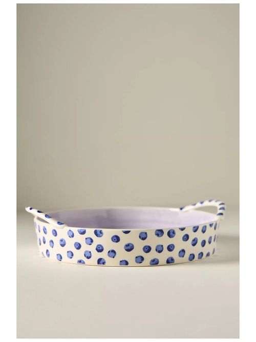 Berry Icon Handpainted Stoneware Pie Dish