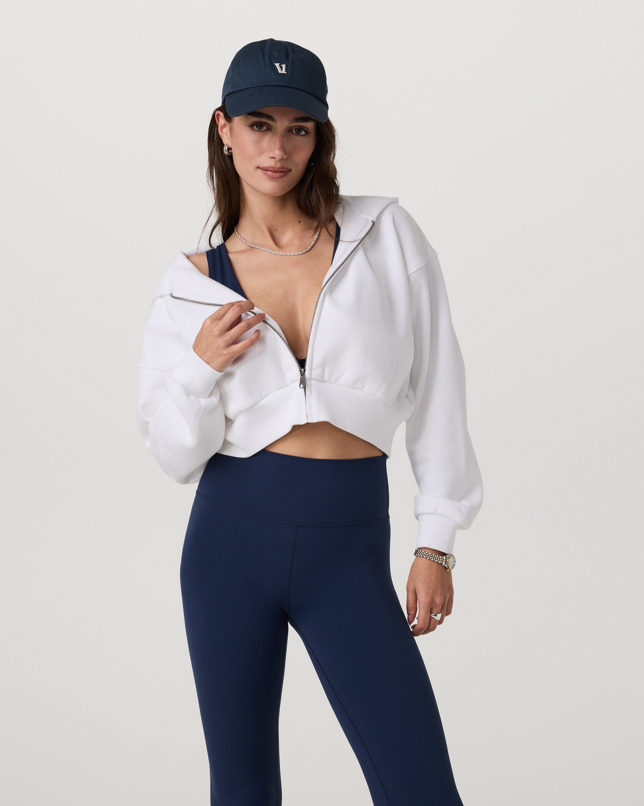 Restore Mini Full Zip Hoodie - White - Xxs