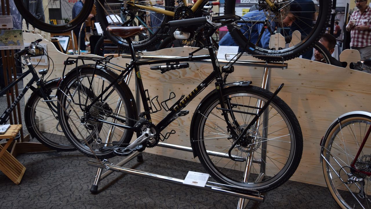 A British-built Stanforth Kibo Expedition bike, which features Reynolds tubing