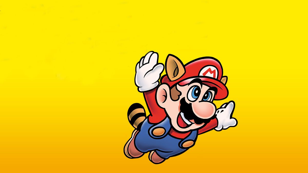 Mario as a Tanooki in Super Mario Bros. 3