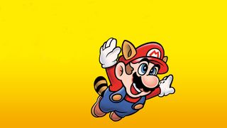 Mario as a Tanooki in Super Mario Bros. 3