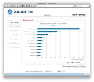 Set time limits on your visits to particular sites