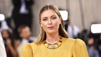 Maria Sharapova attends 2021 Costume Institute Benefit - In America: A Lexicon of Fashion at the Metropolitan Museum of Art on September 13, 2021 in New York City.