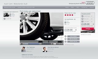 The Audi Cam website