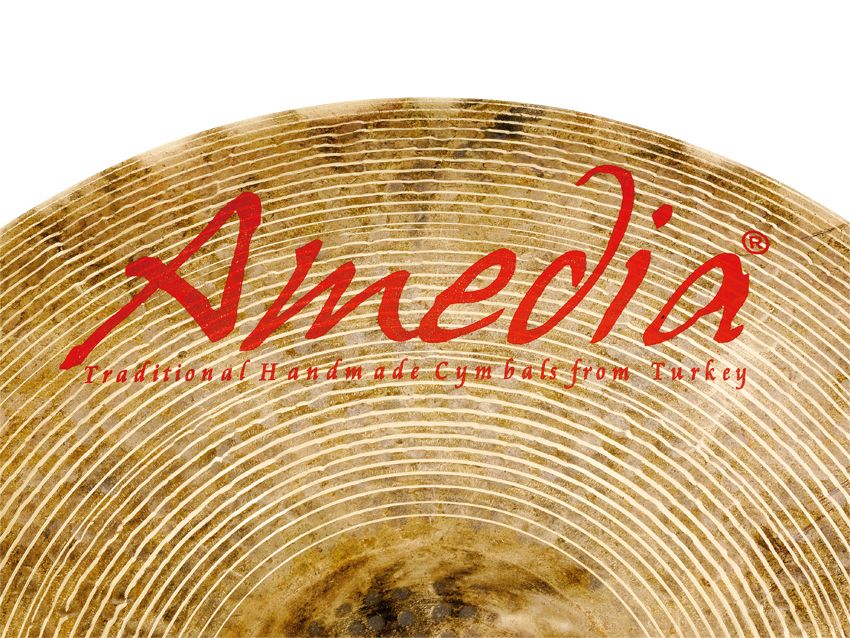 Amedia says the cymbals' distinctive colour is due to a unique, secret alloy