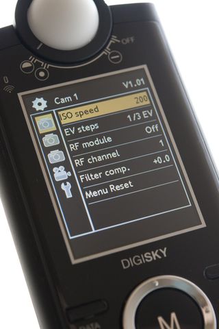 Gossen digisky meter: menu navigation