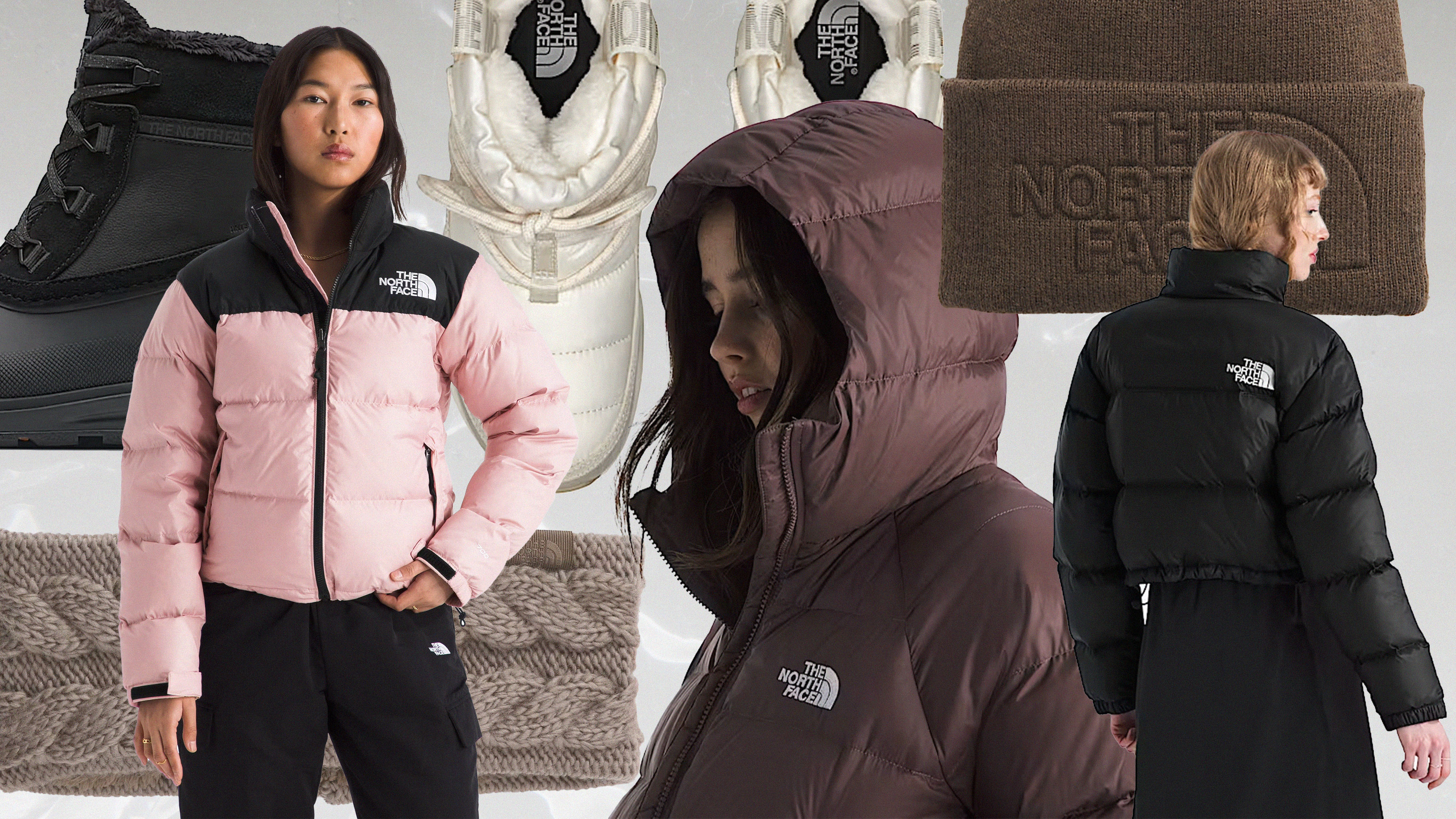 Collage Image of Cold Weather Essentials From The North Face
