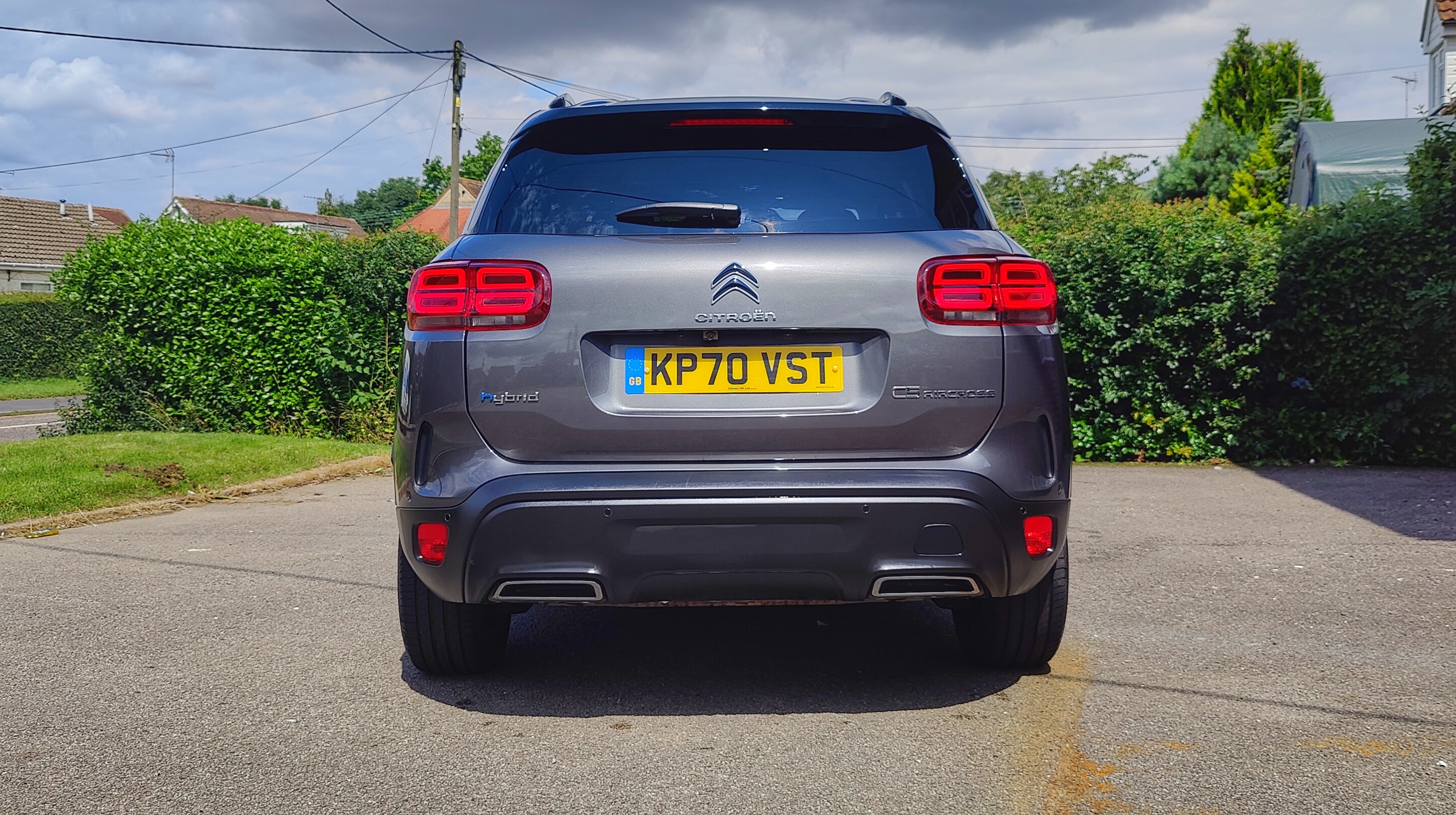 Rear view of Citroën C5 AirCross on drive